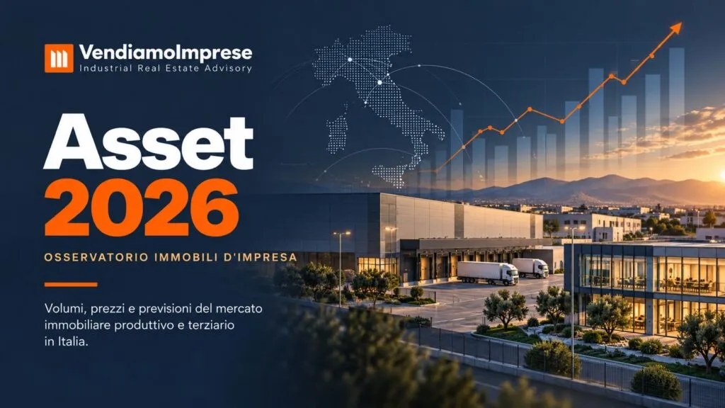 Copertina di Asset 2026, osservatorio sugli immobili d’impresa a cura di VendiamoImprese